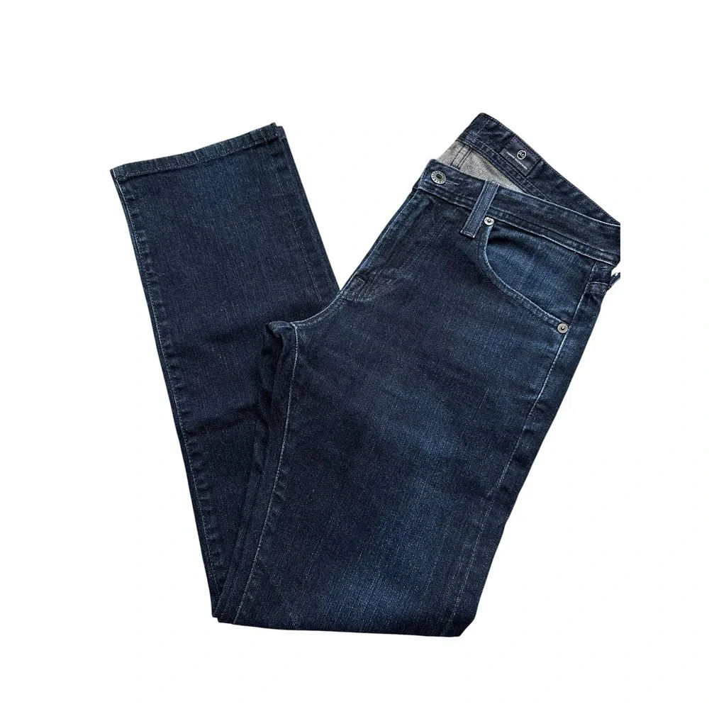Minimalist AG Adriano Goldschmied Matchbox Slim Straight Jeans 29 Dark Indigo